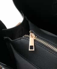 FR5GD04120 MK MICHEL KLEIN(MK ミッシェルクラン) 2wayスクエアトートバッグ ブラック