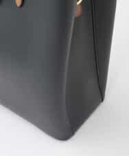 FR5GD04120 MK MICHEL KLEIN(MK ミッシェルクラン) 2wayスクエアトートバッグ ブラック