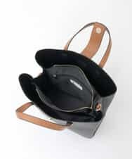 FR5GD04120 MK MICHEL KLEIN(MK ミッシェルクラン) 2wayスクエアトートバッグ ブラック