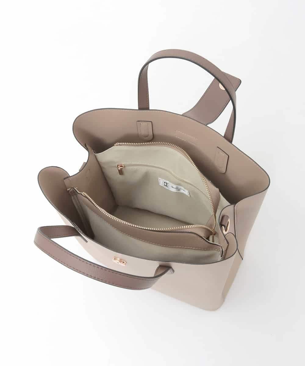 FR5GD04120 MK MICHEL KLEIN(MK ミッシェルクラン) 2wayスクエアトートバッグ ブラック