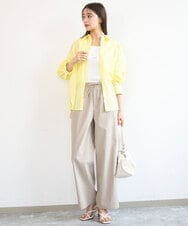 FR5GD05090 MK MICHEL KLEIN(MK ミッシェルクラン) スタッズデザイン巾着風2wayバッグ ライトイエロー