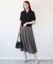 FR5GD05090 MK MICHEL KLEIN(MK ミッシェルクラン) スタッズデザイン巾着風2wayバッグ ライトイエロー