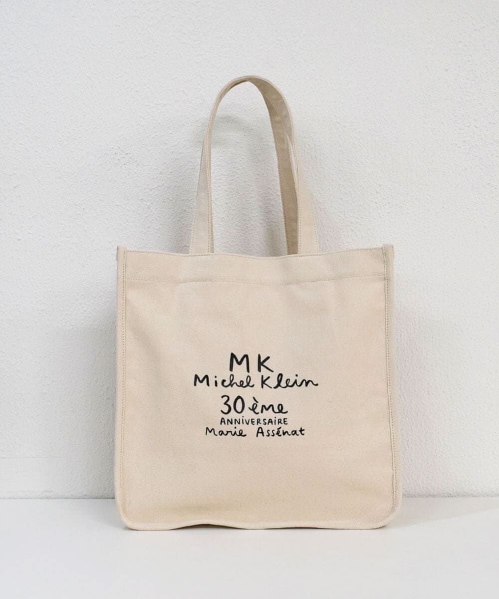FR5GS50090 MK MICHEL KLEIN(MK ミッシェルクラン) 【Marie Assénat×MK MICHEL KLEIN】30周年記念コラボトートバッグ アイボリー