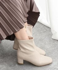 FR6AV30150 MK MICHEL KLEIN(MK ミッシェルクラン) ストレッチショートブーツ ベージュ