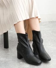 FR6AV30150 MK MICHEL KLEIN(MK ミッシェルクラン) ストレッチショートブーツ ブラック