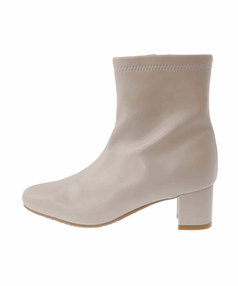 FR6AV30150 MK MICHEL KLEIN(MK ミッシェルクラン) ストレッチショートブーツ ベージュ