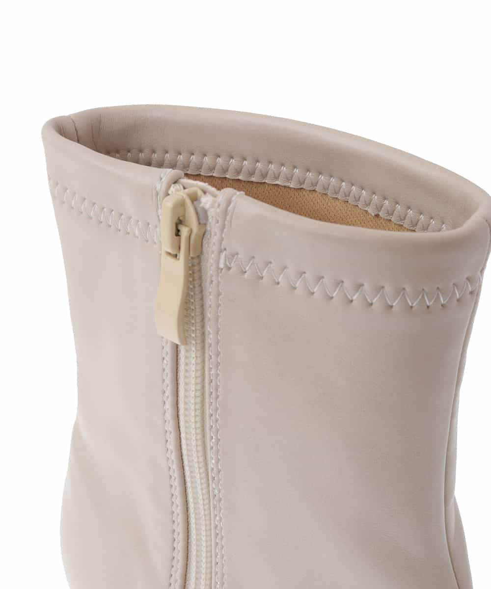 FR6AV30150 MK MICHEL KLEIN(MK ミッシェルクラン) ストレッチショートブーツ ベージュ