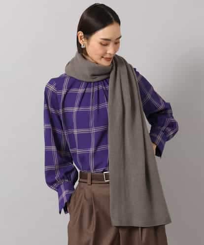 FS3AG43230 MICHEL KLEIN カシミヤ混ニットストール