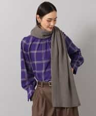 FS3AG43230 MICHEL KLEIN(ミッシェルクラン) カシミヤ混ニットストール ベージュ