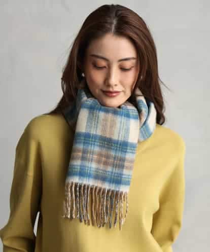 FS3AG50160 MICHEL KLEIN カシミヤ混リバーシブルストール