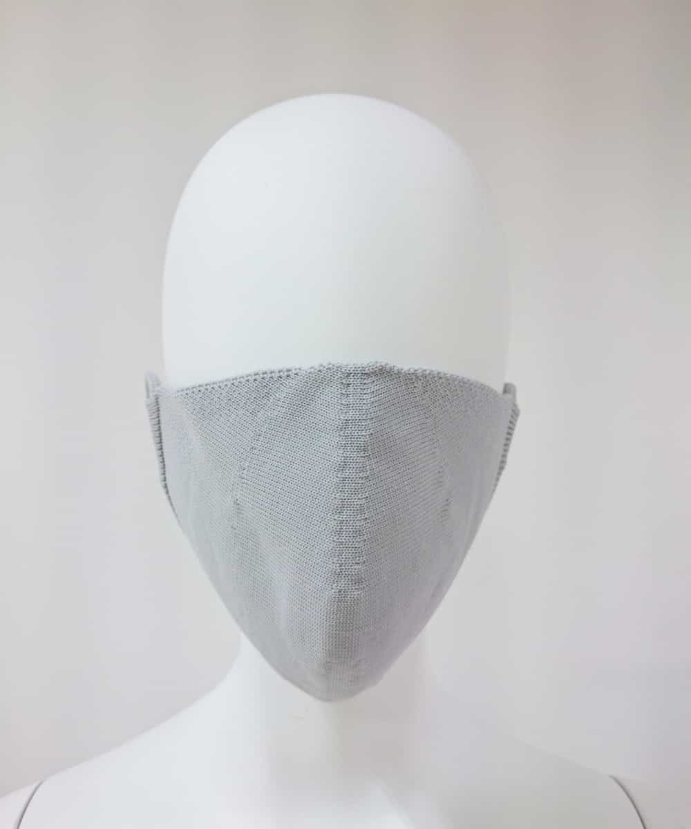 FSYAM77023 MICHEL KLEIN(ミッシェルクラン) ［返品不可/日本製/洗える］ドレーピングニットマスク（ライトグレー） ライトグレー