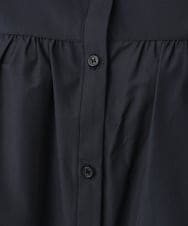 FUBGD83130 MK MICHEL KLEIN(MK ミッシェルクラン) [洗える]フリルネックデザインコットン混シャツブラウス ホワイト