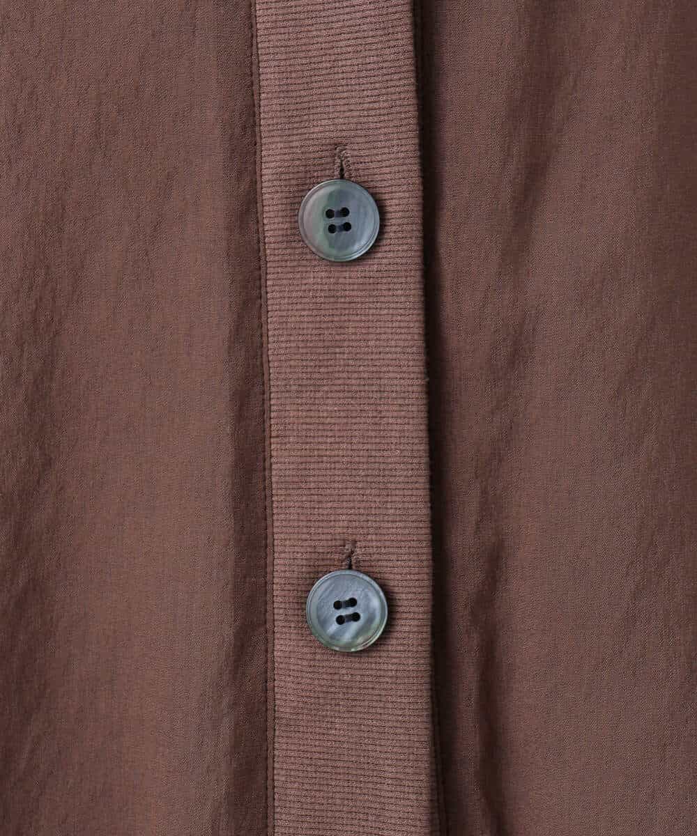 FUBJA02150 MK MICHEL KLEIN(MK ミッシェルクラン) バックギャザーデザインカーディガン/洗える ブラウン