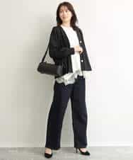 FUCJD30140 MK MICHEL KLEIN(MK ミッシェルクラン) [洗える]Vネックカットカーディガン ベージュ