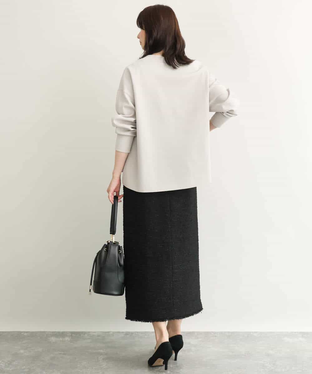 FUCJD30140 MK MICHEL KLEIN(MK ミッシェルクラン) [洗える]Vネックカットカーディガン ベージュ