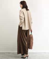 FUCJD30140 MK MICHEL KLEIN(MK ミッシェルクラン) [洗える]Vネックカットカーディガン ベージュ