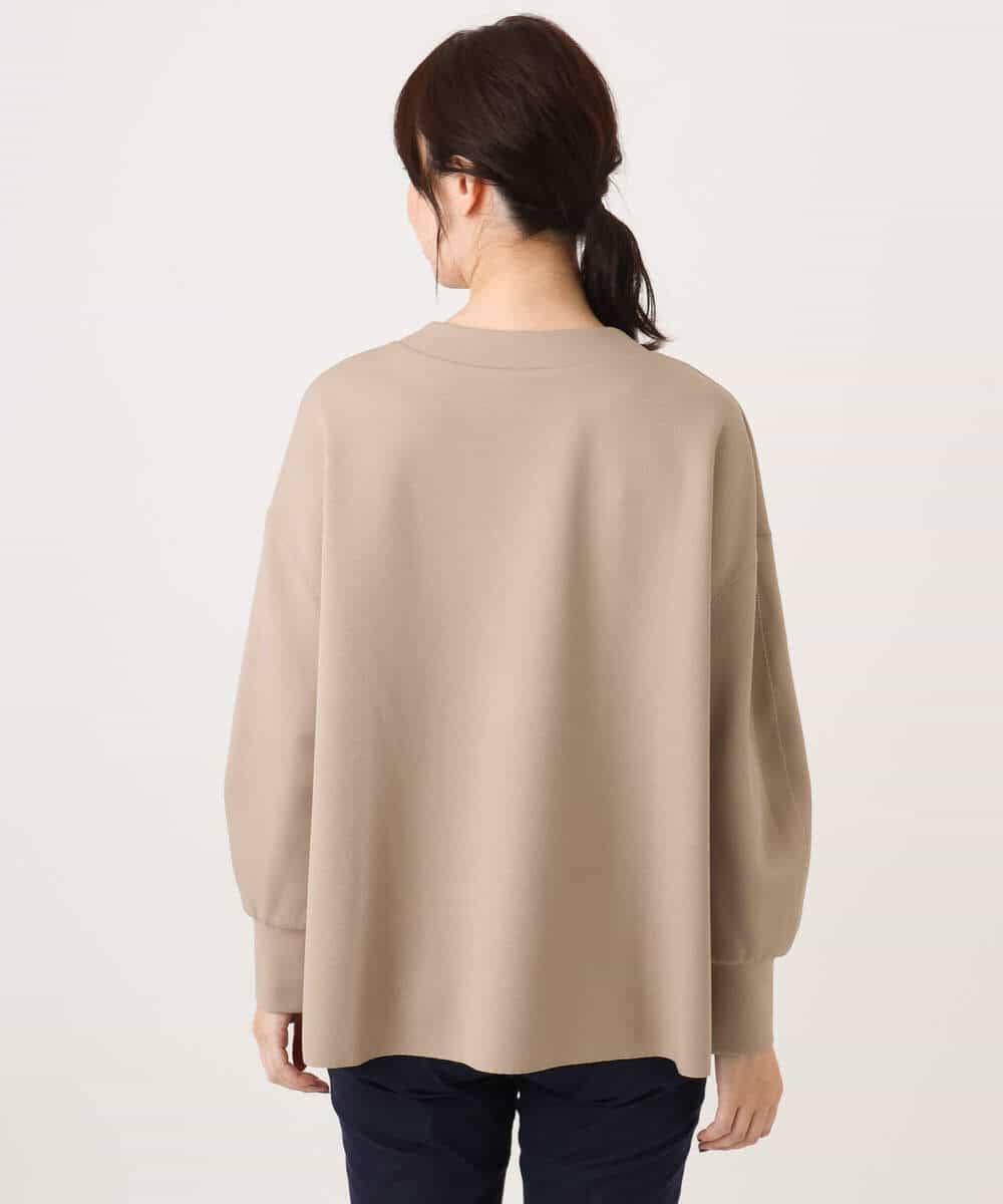 FUCJD30140 MK MICHEL KLEIN(MK ミッシェルクラン) [洗える]Vネックカットカーディガン ベージュ