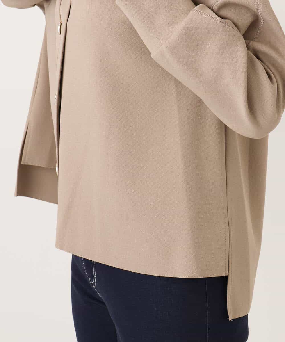 FUCJD30140 MK MICHEL KLEIN(MK ミッシェルクラン) [洗える]Vネックカットカーディガン ベージュ
