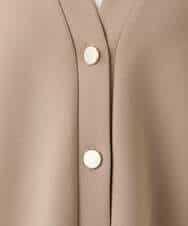 FUCJD30140 MK MICHEL KLEIN(MK ミッシェルクラン) [洗える]Vネックカットカーディガン ベージュ