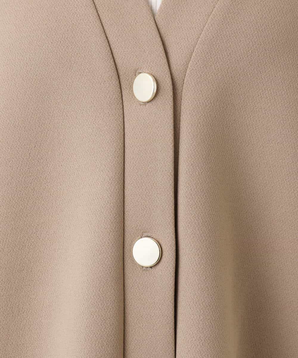FUCJD30140 MK MICHEL KLEIN(MK ミッシェルクラン) [洗える]Vネックカットカーディガン ベージュ