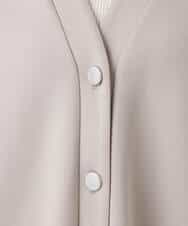FUCJD30140 MK MICHEL KLEIN(MK ミッシェルクラン) [洗える]Vネックカットカーディガン ベージュ
