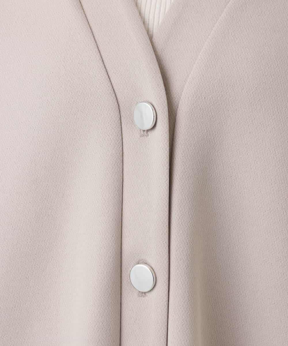 FUCJD30140 MK MICHEL KLEIN(MK ミッシェルクラン) [洗える]Vネックカットカーディガン ベージュ