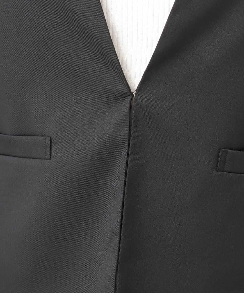 FUDAG31230 MK MICHEL KLEIN(MK ミッシェルクラン) [セットアップ対応/洗える]イージーツイル カラーレスジャケット ブラック