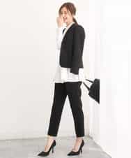 FUDAV01230 MK MICHEL KLEIN(MK ミッシェルクラン) ベーシックカラーレスジャケット/店舗限定/洗える ベージュ