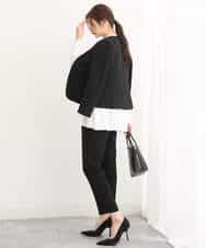 FUDAV01230 MK MICHEL KLEIN(MK ミッシェルクラン) ベーシックカラーレスジャケット/店舗限定/洗える ベージュ
