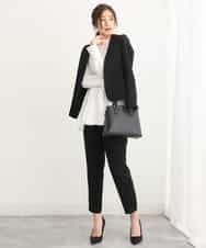 FUDAV01230 MK MICHEL KLEIN(MK ミッシェルクラン) ベーシックカラーレスジャケット/店舗限定/洗える ベージュ
