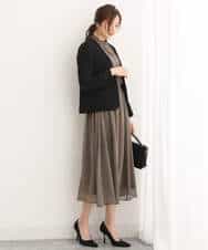 FUDAV01230 MK MICHEL KLEIN(MK ミッシェルクラン) ベーシックカラーレスジャケット/店舗限定/洗える ベージュ