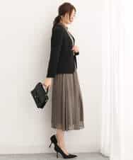 FUDAV01230 MK MICHEL KLEIN(MK ミッシェルクラン) ベーシックカラーレスジャケット/店舗限定/洗える ベージュ