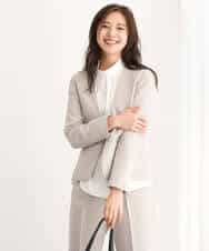 FUDAV01230 MK MICHEL KLEIN(MK ミッシェルクラン) ベーシックカラーレスジャケット/店舗限定/洗える ベージュ