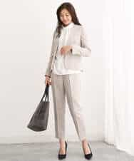 FUDAV01230 MK MICHEL KLEIN(MK ミッシェルクラン) ベーシックカラーレスジャケット/店舗限定/洗える ベージュ