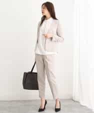 FUDAV01230 MK MICHEL KLEIN(MK ミッシェルクラン) ベーシックカラーレスジャケット/店舗限定/洗える ベージュ