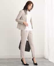 FUDAV01230 MK MICHEL KLEIN(MK ミッシェルクラン) ベーシックカラーレスジャケット/店舗限定/洗える ベージュ
