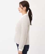 FUDAV01230 MK MICHEL KLEIN(MK ミッシェルクラン) ベーシックカラーレスジャケット/店舗限定/洗える ベージュ