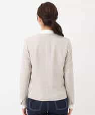 FUDAV01230 MK MICHEL KLEIN(MK ミッシェルクラン) ベーシックカラーレスジャケット/店舗限定/洗える ベージュ