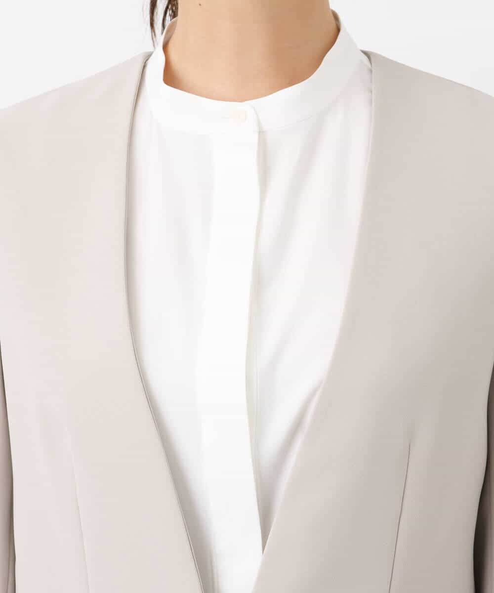FUDAV01230 MK MICHEL KLEIN(MK ミッシェルクラン) ベーシックカラーレスジャケット/店舗限定/洗える ベージュ
