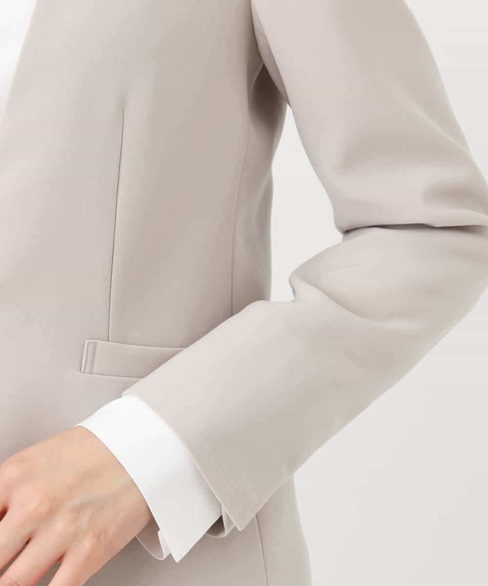 FUDAV01230 MK MICHEL KLEIN(MK ミッシェルクラン) ベーシックカラーレスジャケット/店舗限定/洗える ベージュ