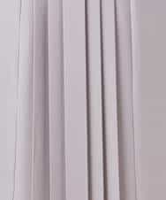 FUEDD03230 MK MICHEL KLEIN(MK ミッシェルクラン) サテンジョーゼット プリーツワンピース/洗える ライトグレー