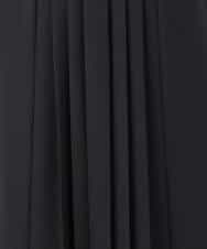 FUEDD03230 MK MICHEL KLEIN(MK ミッシェルクラン) サテンジョーゼット プリーツワンピース/洗える ライトグレー