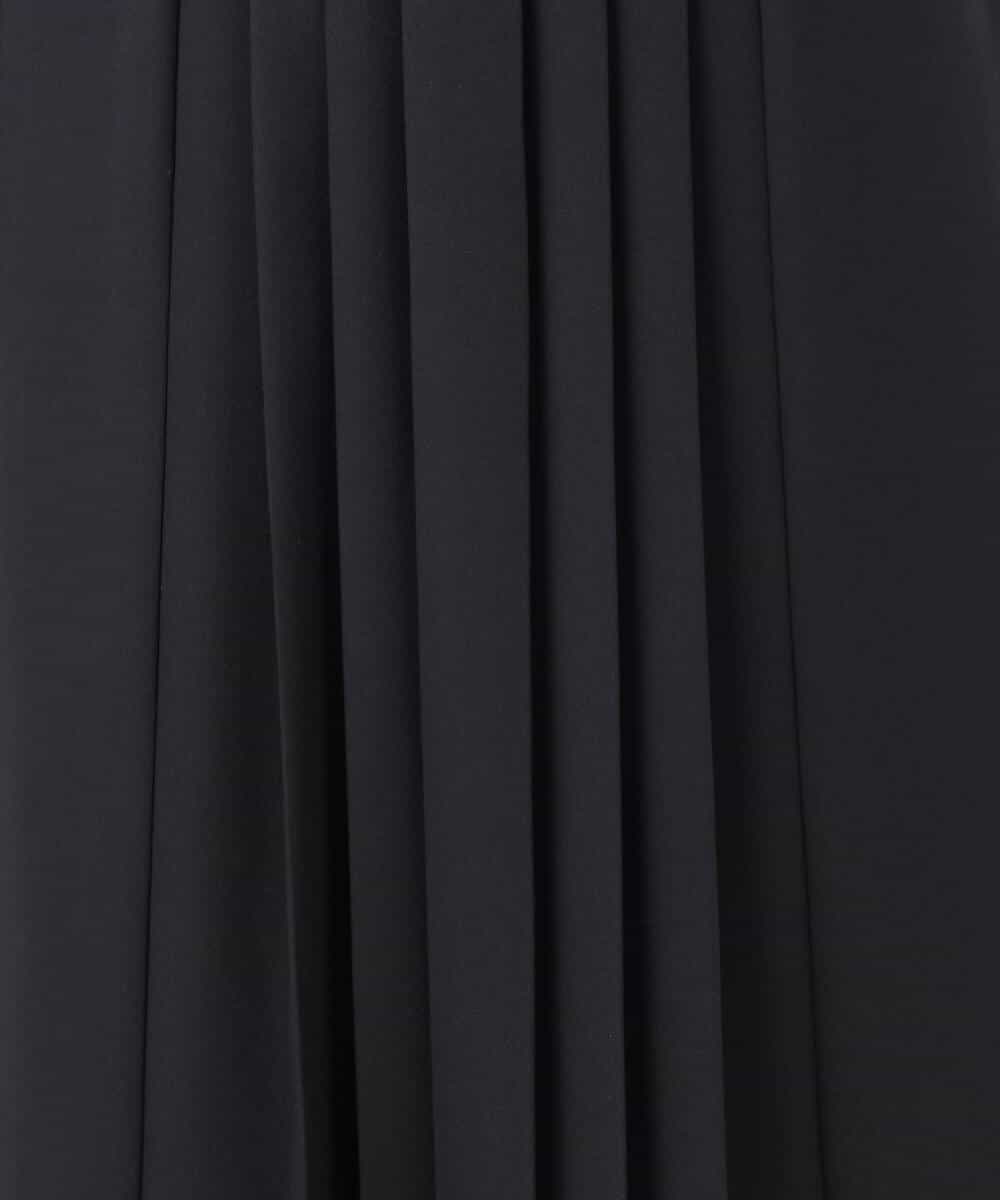 FUEDD03230 MK MICHEL KLEIN(MK ミッシェルクラン) サテンジョーゼット プリーツワンピース/洗える ライトグレー