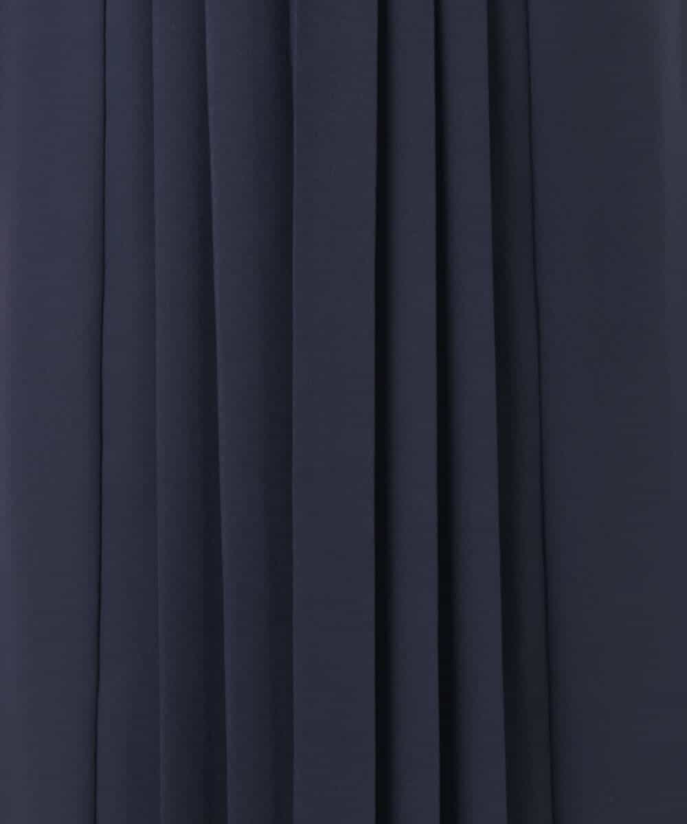 FUEDD03230 MK MICHEL KLEIN(MK ミッシェルクラン) サテンジョーゼット プリーツワンピース/洗える ライトグレー