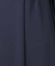 FUEDD04230 MK MICHEL KLEIN(MK ミッシェルクラン) サテンジョーゼット サイドベルトワンピース/洗える ネイビー