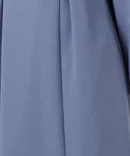 FUEDD04230 MK MICHEL KLEIN(MK ミッシェルクラン) サテンジョーゼット サイドベルトワンピース/洗える ネイビー