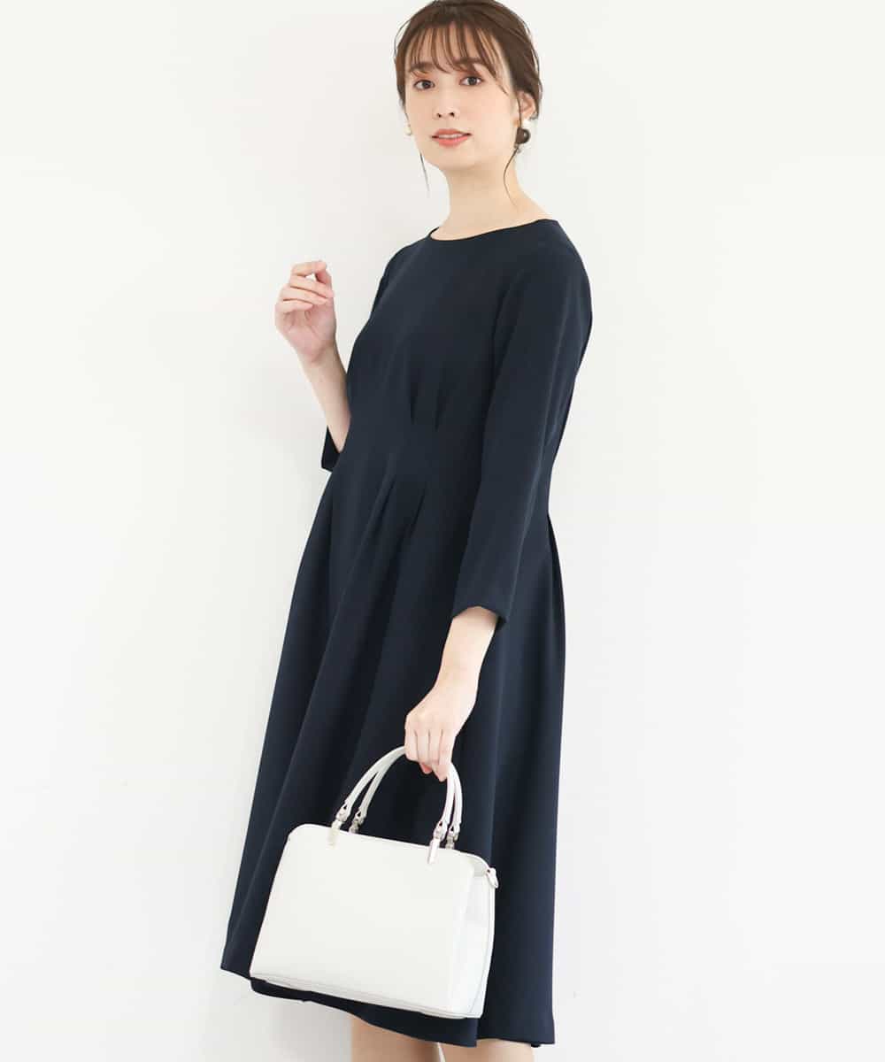 Mk Michel Klein Mk ミッシェルクラン サテンジョーゼット タックワンピース イトキンオンラインストア