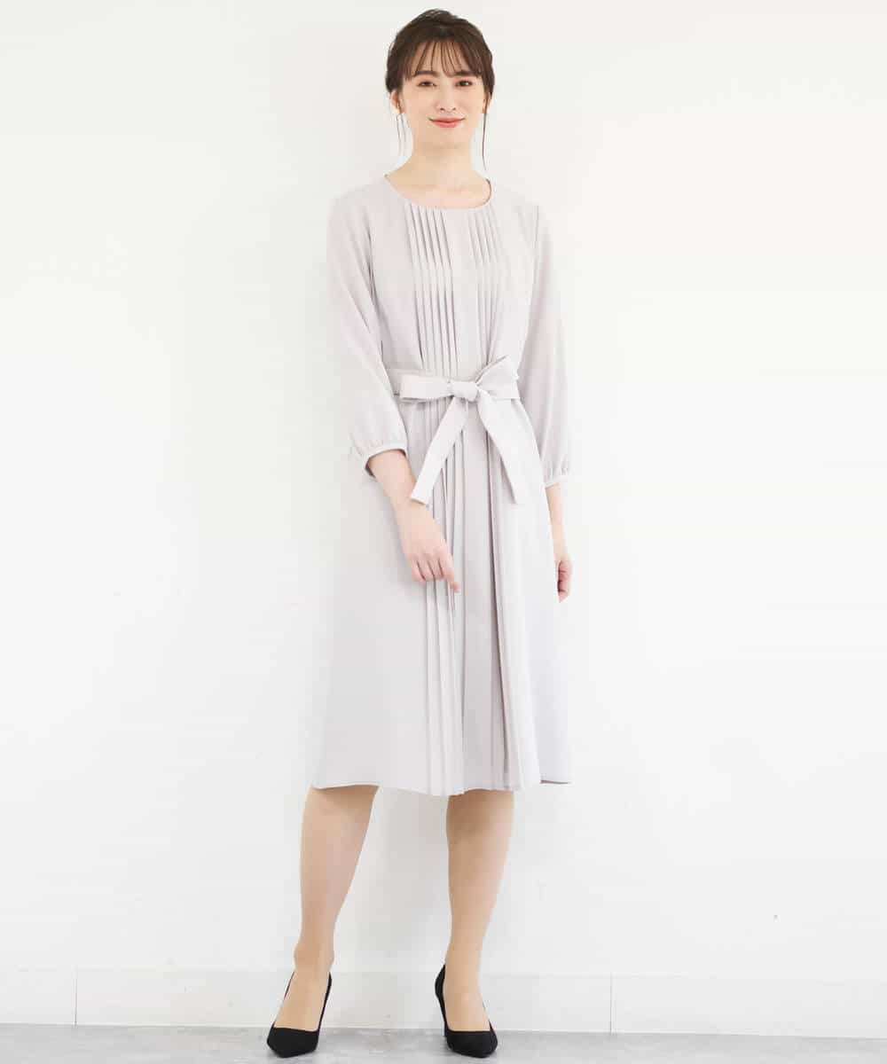 Mk Michel Klein Mk ミッシェルクラン サテンジョーゼット プリーツワンピース イトキンオンラインストア