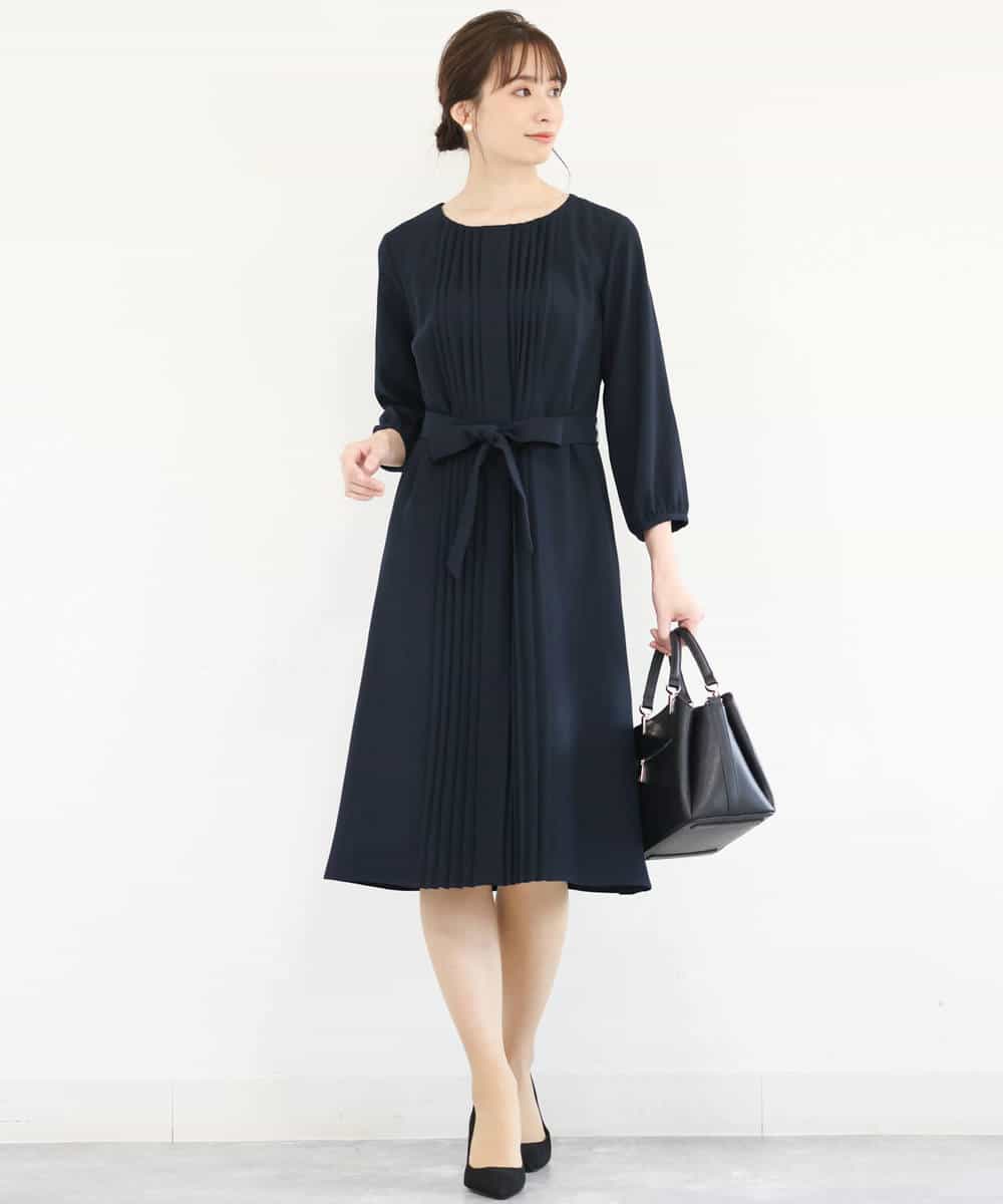 Mk Michel Klein Mk ミッシェルクラン サテンジョーゼット プリーツワンピース イトキンオンラインストア