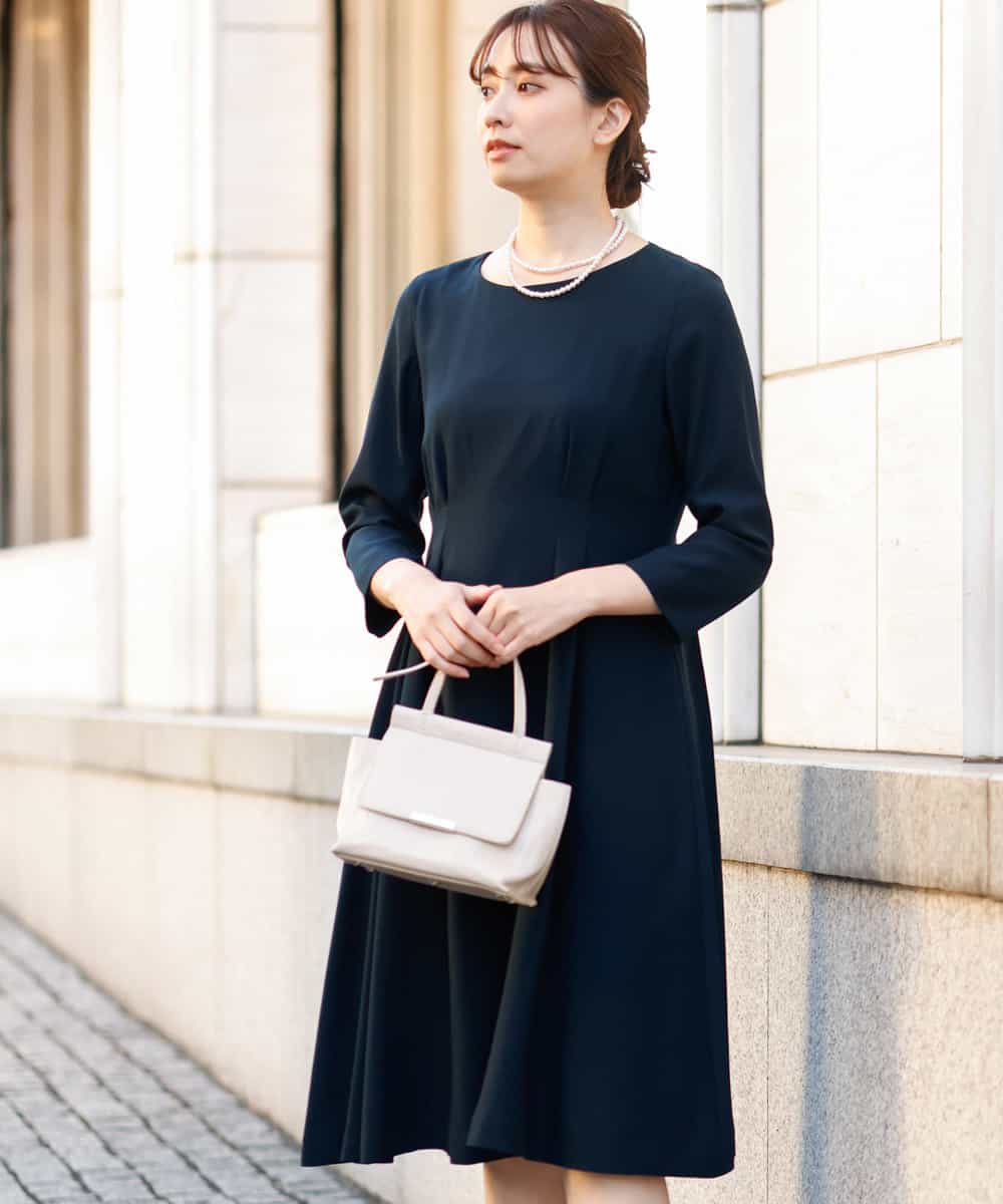 サテンジョーゼット タックワンピース ワンピース Mk Michel Klein Mk ミッシェルクラン イトキンオンラインストア